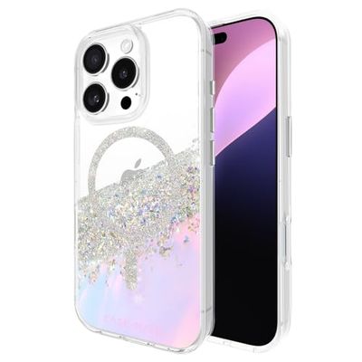 Case-Mate iPhone 16 Pro Hoesje [Compatibel met MagSafe] - Sprankelend holografisch telefoonhoesje met 3,7 m valbescherming - Premium magnetische hoes voor iPhone 16 Pro - Karat Iriserend