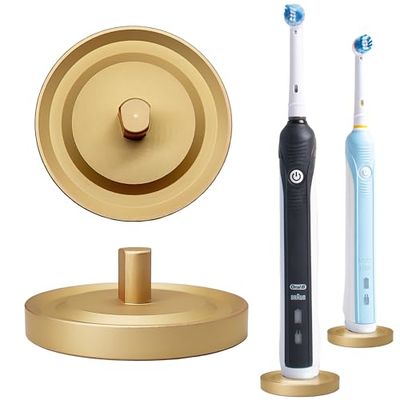 Relsy Compatible con Soportes para cepillos de Dientes eléctricos Oral-B para baño, Soporte de Cepillo de Dientes Rojo de ingeniería de Aluminio, Compatible Solo con cepillos de Dientes eléctricos
