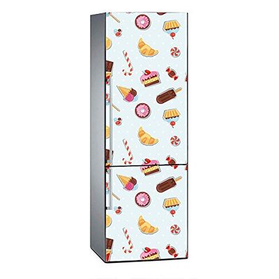 Oedim Vinil para frigorífico gelados, alcaçuz 200 x 70 cm, adesivo resistente e fácil de aplicar, autocolante decorativo de design elegante