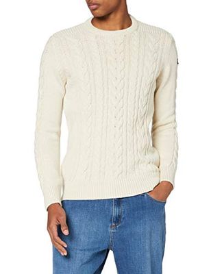 Schott NYC Plbruce1 Maglione Pullover, Ecru, Medium Uomo