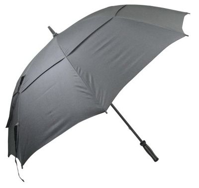 Longridge Deluxe vindtätt golfparaply - svart