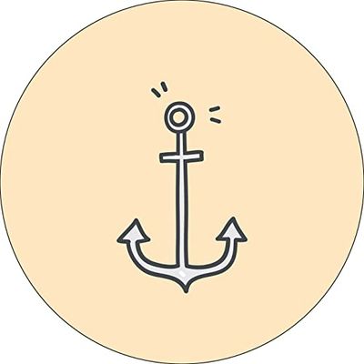 Bonateks, Ronde digitaal bedrukte muismat, antislip onderkant, voor kantoor en thuis, diameter: 22 cm