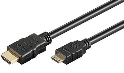 Goobay 1m HDMI HDMI Type A (Standard) HDMI Type C (Mini) Nero cavo HDMI