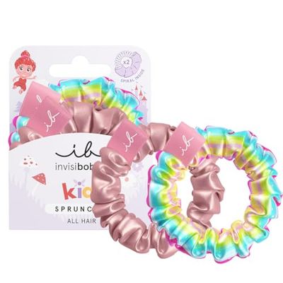 invisibobble Kids Too good to be blue, Colourful Scrunchie & Spiral Hair Scrunchie for Children, Maximum Hold, Gentle on Hair, Girls Hair Scrunchie, Pack of 2