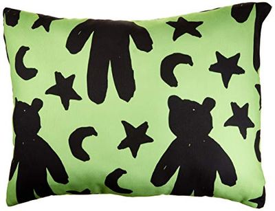 BonaMaison Humo Verde Neón Housse de Coussin Motif, Taie d'oreiller pour Lit Voiture Canapé Maison Salon Chambre, Décoration D'intérieur, 45x60 Cm - Conçu et Fabriqué en Turquie