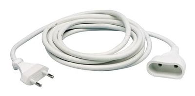 Prolongación de Manguera Blanca de 5m, diámetro 2x1mm, Ideal para iluminación y Aplicaciones en Exteriores.