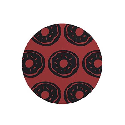 Questo Casa, Ronde digitaal bedrukte muismat, antislip onderkant, voor kantoor en thuis, diameter: 22 cm