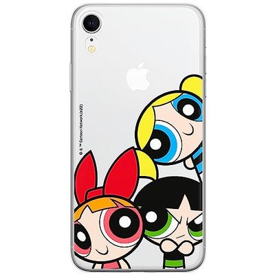 ERT GROUP etui na telefon Iphone XR, case oryginalny i oficjalnie licencjonowany przez The Powerpuff Girls, wzór The Powerpuff Girls 015, optymalnie dopasowane, plecki z TPU częściowo przeźroczyste