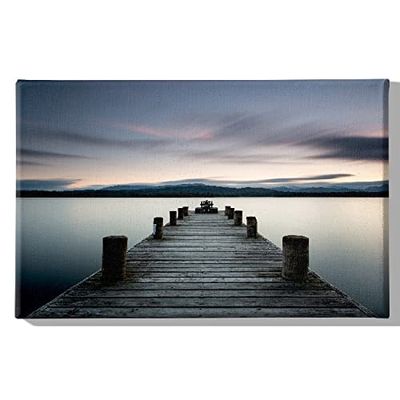Homemania Wandbord voor woonkamer, slaapkamer, meerkleurig, 45 x 3 x 70 cm, HM20KNV45 x 70-185, polyester, hout