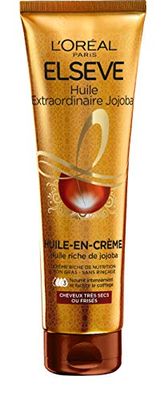 L'Oréal Paris Elsève L'Oréal Paris Huile-en-Crème de Nutrition sans Rinçage pour Cheveux Très Secs et Frisés 150 ml