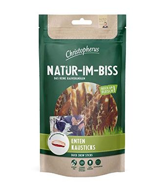 Christopherus Bacchette da masticare per cani con anatre essiccate ad aria calda, 70 g