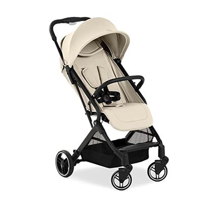 Hauck Reisbuggy Travel N Care Plus met ligfunctie, slechts 7,2 kg, uv-bescherming 50+, tot 25 kg belastbaar (22 kg kind + 3 kg mand), klein opvouwbaar (vanille)