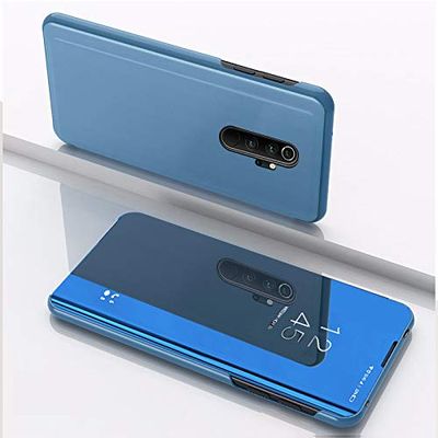 Hülle® Enchapado Flip Espejo Funda para Xiaomi Redmi Note 8 Pro (Cielo Azul)