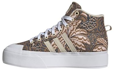 adidas Bravada 2.0 Mid Platform Shoes, Scarpe Donna, Crystal Sand/Cream White/Cloud White, 37 1/3 EU