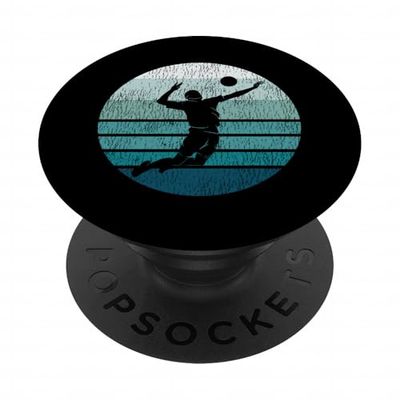 Volleyball Player Team Retro Vintage PopSockets Adhesive PopGrip
