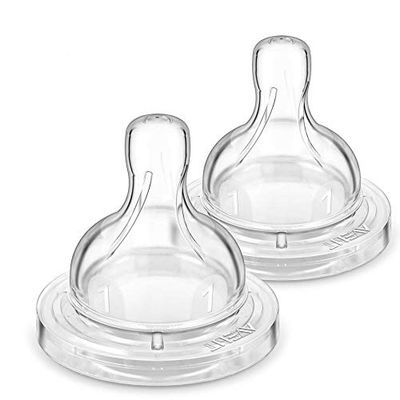 Philips Avent SCF631/27-2 Tettarelle Classic+ Prime Poppate (1 foro), 0m+