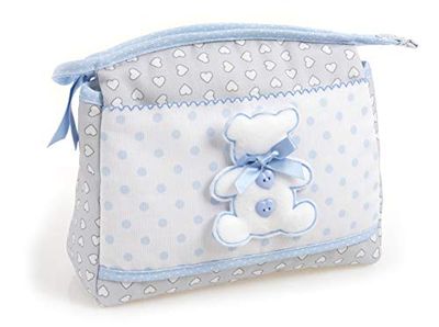 FILET Bolsa con Cremallera | Neceser de Viaje, Color Azul Cielo