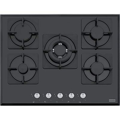 Franke FHNS 705 4G TC BK C Integrado Bancada de gás preto - placa (integrado, bancada de gás, vidro, preto, ferro fundido, 1000 W)