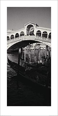 The Art Group Heiko Lanio (Rialto Bridge, Venice) – konsttryck 50 x 100 cm, papper, flerfärgad, 50 x 100 x 0,5 cm