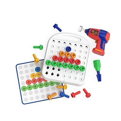 Learning Resources- Modelli E Forme di Design & Trapano, Multicolore, Medium, 4108