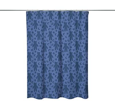 Bonamaison, Rideau de Douche Imprimé Numériquement, Anneaux de Rideau de Douche Inclus, 1 Pièce, 140X200 Cm - Conçu et fabriqué en Turquie