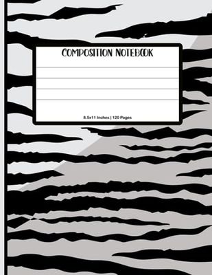 Composition Notebook: Animal Print College Ruled | Zebra Print Notebook | Animal Print Student Notebook