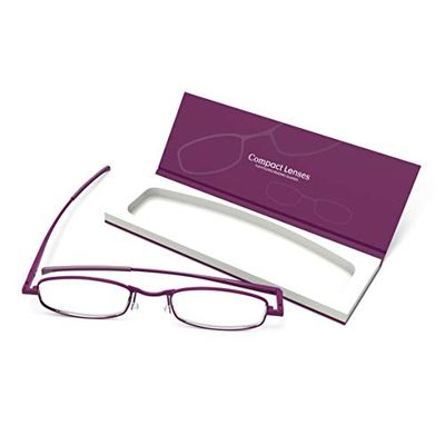 IF Compact Lenses Readers Slim Flat-Folding Unisex Reading Glasses - Orchid