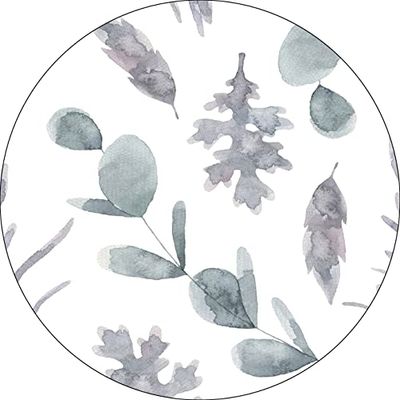 Bonateks, Round Digital Printed Mouse Pad, Non-Slip Base, for Office and Home, Diameter:22cm