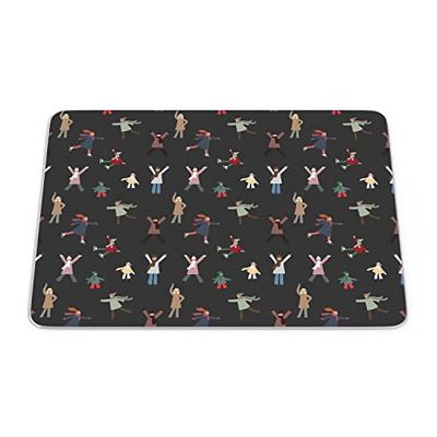 Bonamaison, Rectangle Pop Art Digital Printed Mouse Pad, Non-Slip Base, for Office and Home, Size: 22 x 18 cm