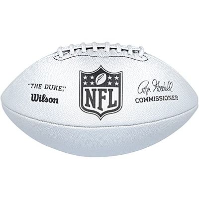 Wilson NFL Duke Metallic Edition Ball WTF1827XB, Unisex American football balls, silver, 9 EU