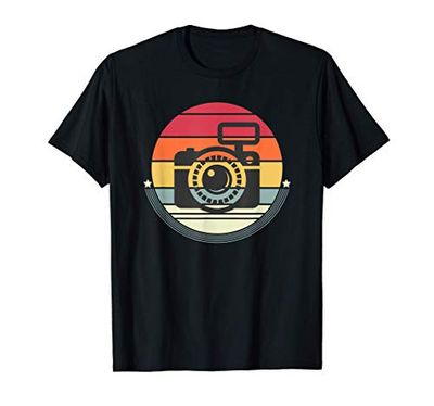Regalo Fotografo Amante Della Fotografia Fotocamera Retrò Maglietta