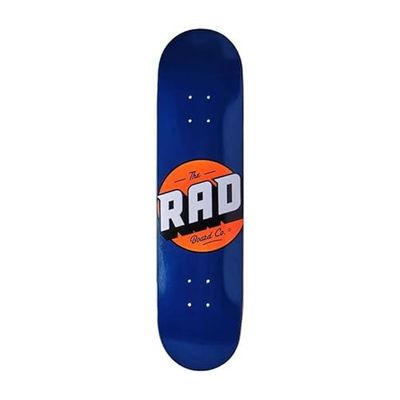 RAD Unisex – Solid Logo Skateboard, granatowa, 8,25"