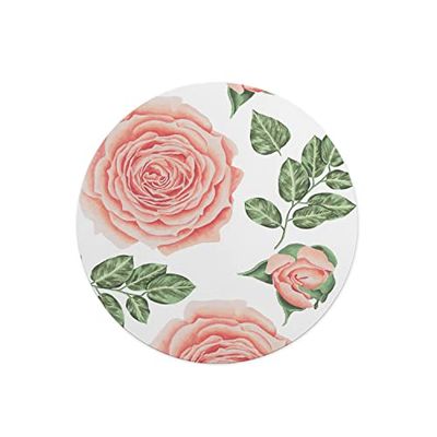 Questo Casa, Tapis de Souris Rond imprimé numérique avec Fond antidérapant pour Bureau et Maison Diamètre 22 cm