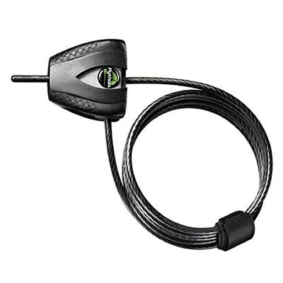 Master Lock 11, Cavo Regolabile Antifurto da 30 cm a 1.8 m, Python, Ottimo per Strumenti, Attrezzature Sportive, Mobili da Giardino Unisex Adulto, Nero, 1.80 m