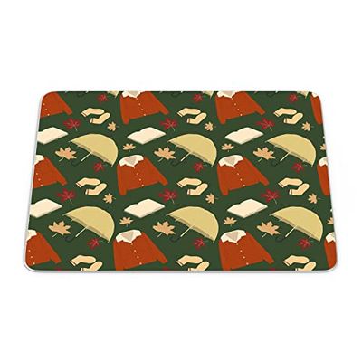 Bonamaison, Tappetino per mouse rettangolare, con stampa digitale, antiscivolo, per ufficio e casa, dimensioni: 22 x 18 cm
