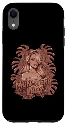 Custodia per iPhone XR Monstera Lady Monstera Foglia Pianta