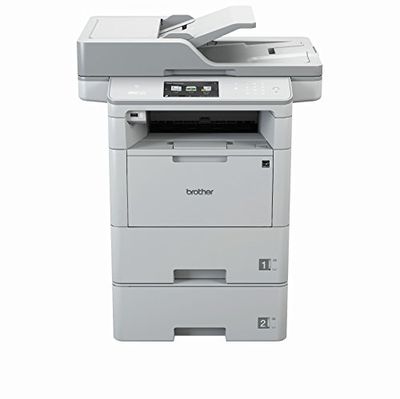 Brother MFC-L6800DWT - Impresora multifunciónal, Laser, WiFi, 1200 x 600 / 1200 DPI, A4, blanco