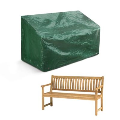 Tuinmeubelhoes – terrasbank waterdichte hoes voor buiten opslag van rotanset – zware gelamineerde polyethyleenstof, winddicht, anti-UV ter bescherming van houten zitbank 89 × 162 × 66 cm