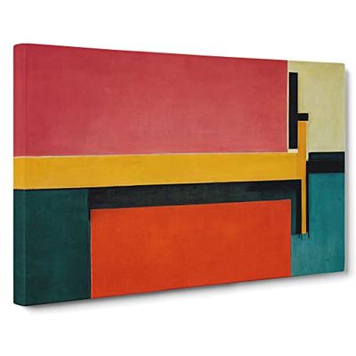 Impressive Abstract Art Canvas Wall Art Print Ready to Hang, Framed Picture for Living Room Bedroom Home Office Décor, 30x20 Inch (76x50 cm)