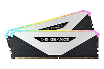 Corsair Vengeance RGB RT 16GB (2 x 8 GB), DDR4 3200MHz C16 Memoria per Desktop (Illuminazione RGB Dinamica, Ottimizzato per AMD 300/400/500 Series, Compatibile con Intel 300/400/500 Series), Bianco