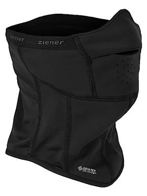 Ziener Barn IAKOVO GTX INF Junior underhjälm mask skidhjälm ansiktsmask | varm, elastisk, mjukt skal, svart (svart), S