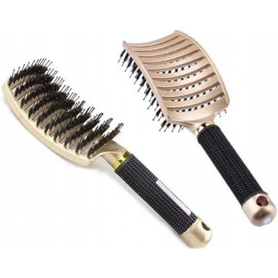 Boar vent hair brush with wild bristles Deni Carte