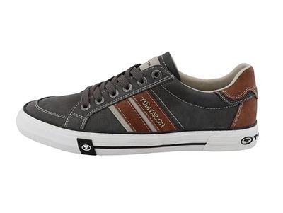 TOM TAILOR Men's 7480070004 Sneaker, Coal, 9 UK