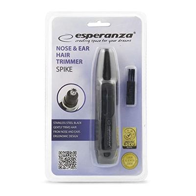 Esperanza – ebg004 K Trimmer for clipping Nose and Ear Hair – Spike Black