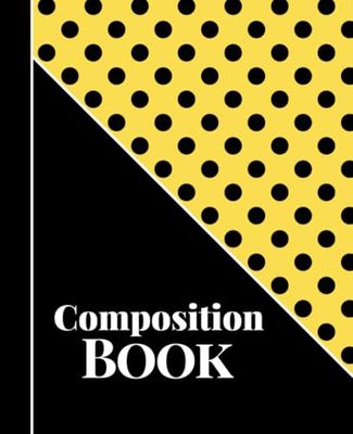 Aesthetic Composition Book: Yellow Polka Dot Composition Notebook