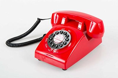 Teléfono Rojo góndola Real PVC 20x12,5x23 cm