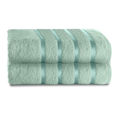 GC GAVENO CAVAILIA 500 GSM Bath Sheets Towels For Bathroom - Egyptian Cotton Towel 2 Piece - Quick Dry Soft Towel Set - Washable Towels - Saga Green