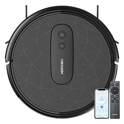 AIRROBO P20 Robot Aspirapolvere, Aspirazione 2800 Pa, Controllo App, 120 Minuti, Aspirapolvere Robot con Stazione di Ricarica e Telecomando, Silenziosa pulizia domestica, Peli di animali, Pavimenti