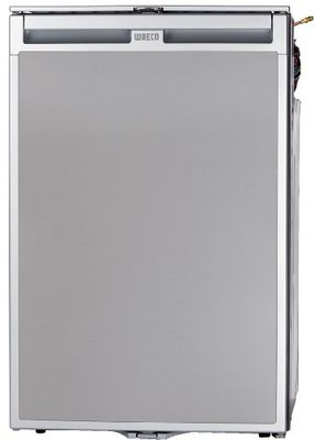 CoolMatic CR140 Frigorífico de Compresor Empotrable Frontal, Plateado Mate, 136 litros, 12/24V 230V A+