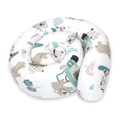 Totsy Baby Oreiller Corps Dormeur Latéral 150 cm Coton Oeko-Tex Long Coussin Ergonomique Respirant Lavable de Couchage Soutien Cou Confort Afrique